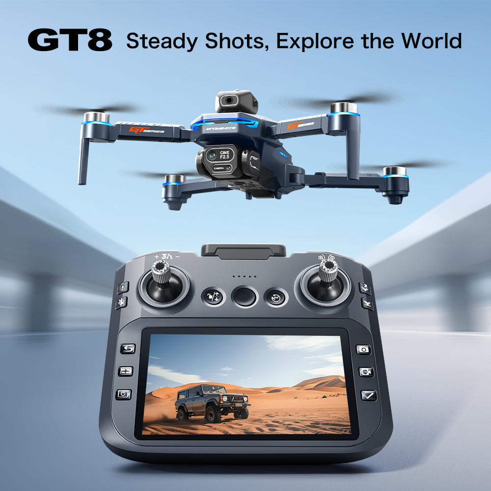 GT8 Max Foldable Drone 8K HD P - Drone Camera Professional recension och pris