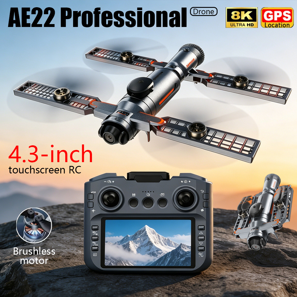 Upgraded AE22 PRO MAX Foldable - Drone Camera Waterproof recension och pris